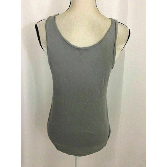 J Crew Womens Solid Gray Scoop Neck Tank Top Cami - Picture 4 of 7